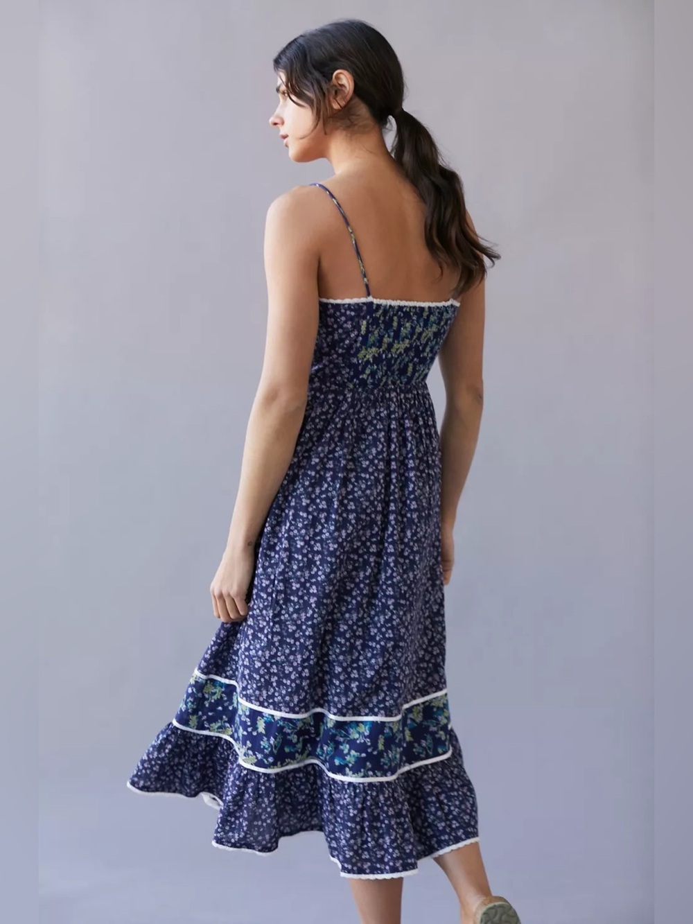 UO Florentina Prairie Midi Dress XL - Picture 4 of 8